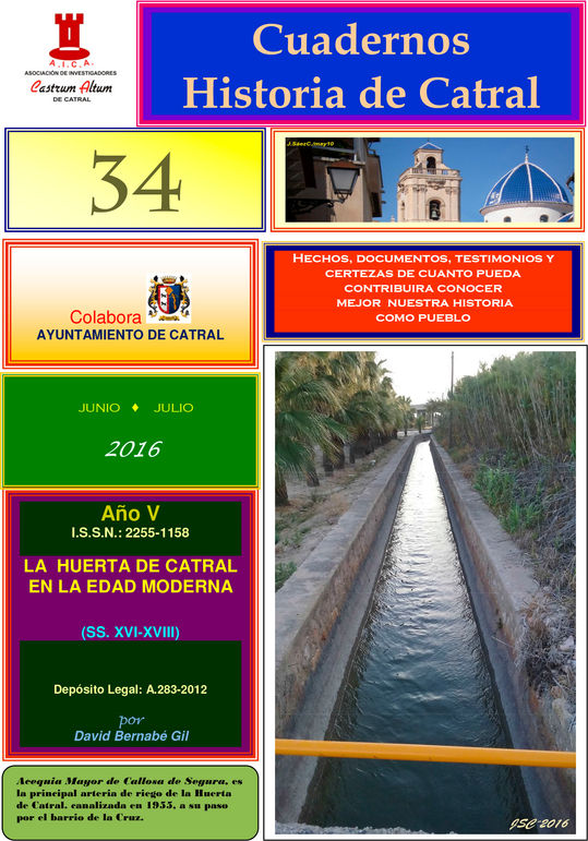 #CHC Nº 34: LA HUERTA DE CATRAL, SS. XVI-XVIII