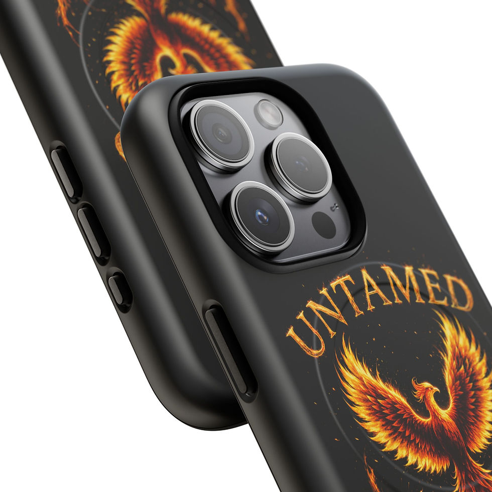 Thumbnail: Phoenix Flame Magnetic Phone Case — 'Unashamed' Bold Fire Design