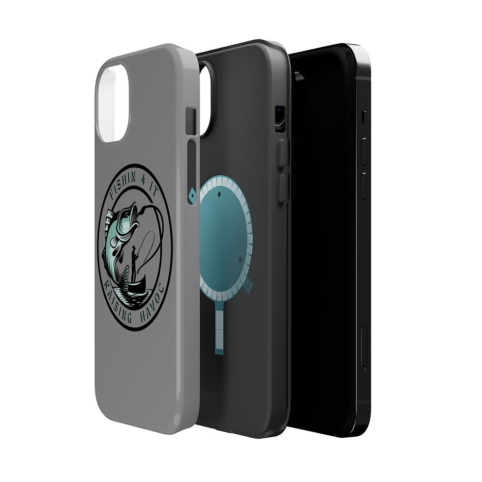 Thumbnail: Fishing Enthusiast Magnetic Tough Cases - 'Fishin 4 It Raising Havoc'
