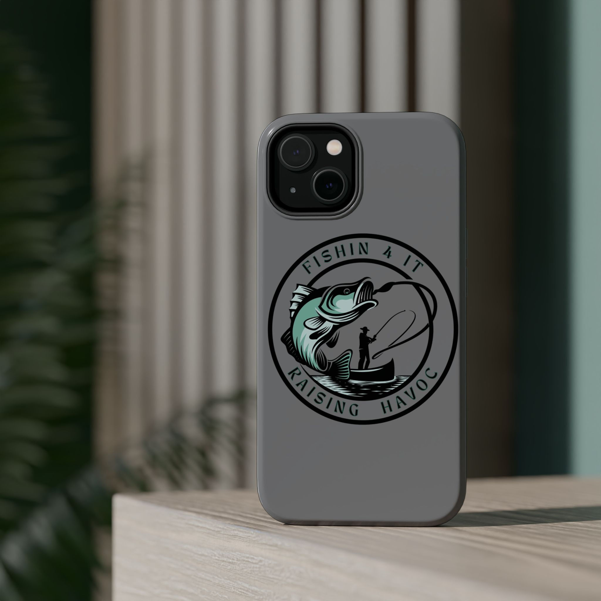 Fishing Enthusiast Magnetic Tough Cases - 'Fishin 4 It Raising Havoc'