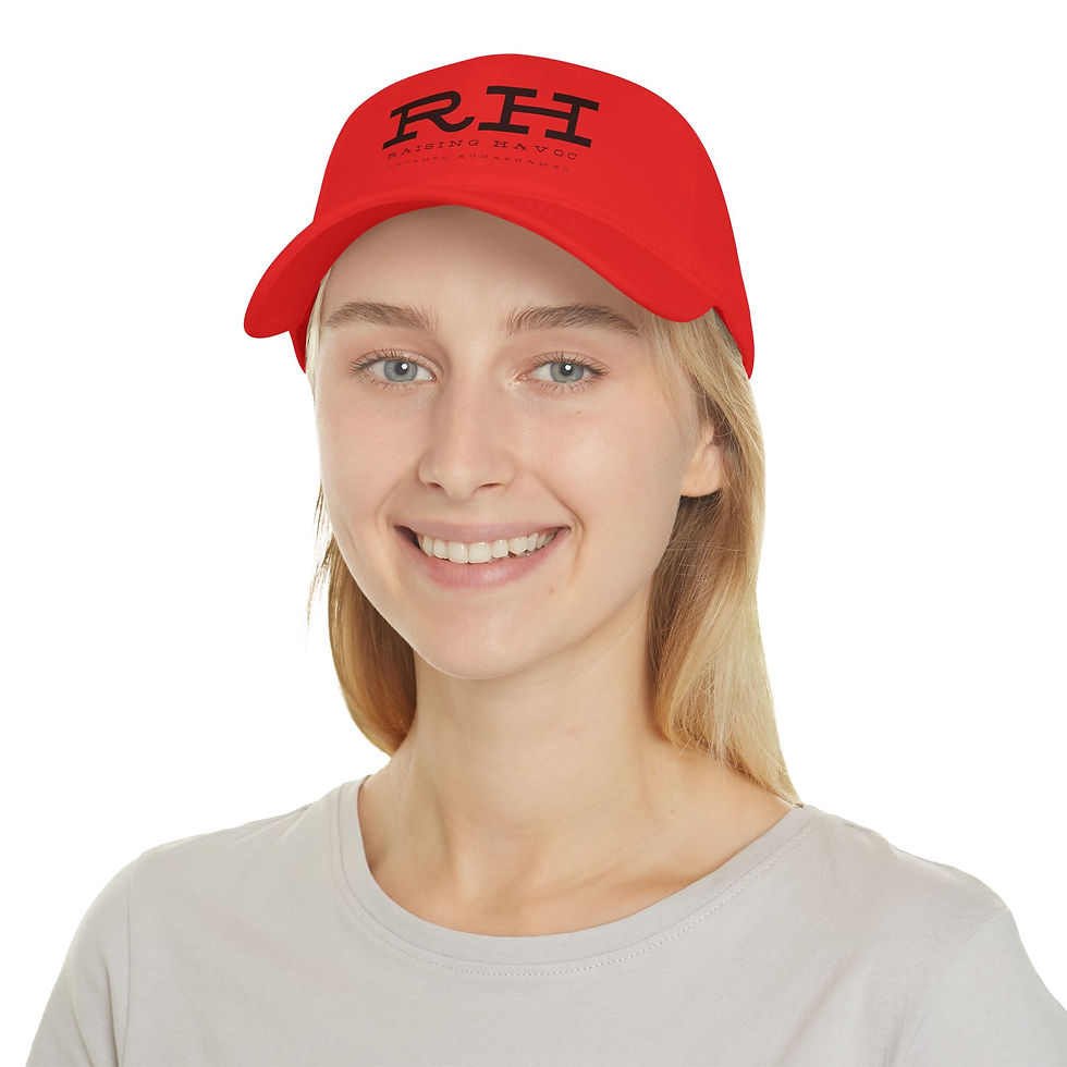 Thumbnail: Raising Havoc Baseball Cap. low profile 
