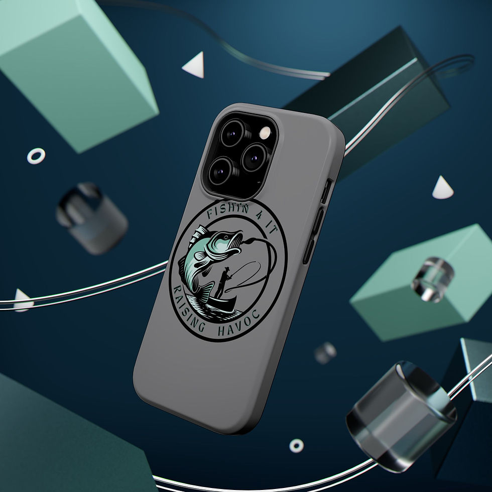 Thumbnail: Fishing Enthusiast Magnetic Tough Cases - 'Fishin 4 It Raising Havoc'