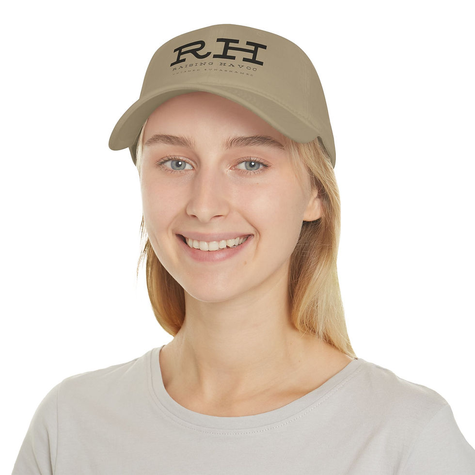 Thumbnail: Raising Havoc Baseball Cap. low profile 