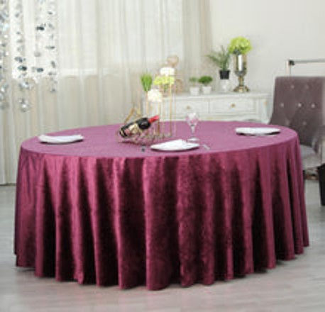 Thumbnail: 132" Velvet Tablecloth