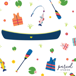 Lake Life Fabric and Wallpaper