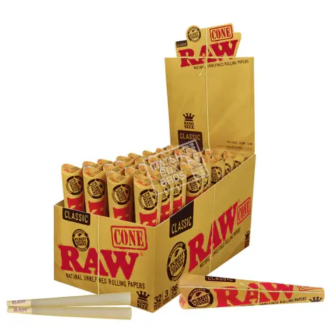 Raw Classic King Size Cones (32x3pk)