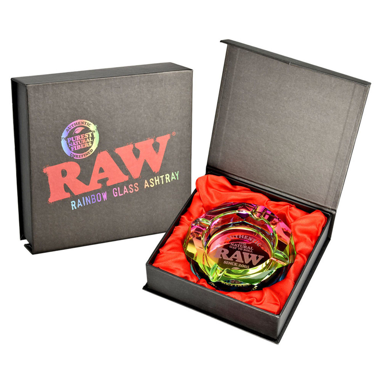 RAW Crystal Glass Ashtray Rainbow Edition (1ct)