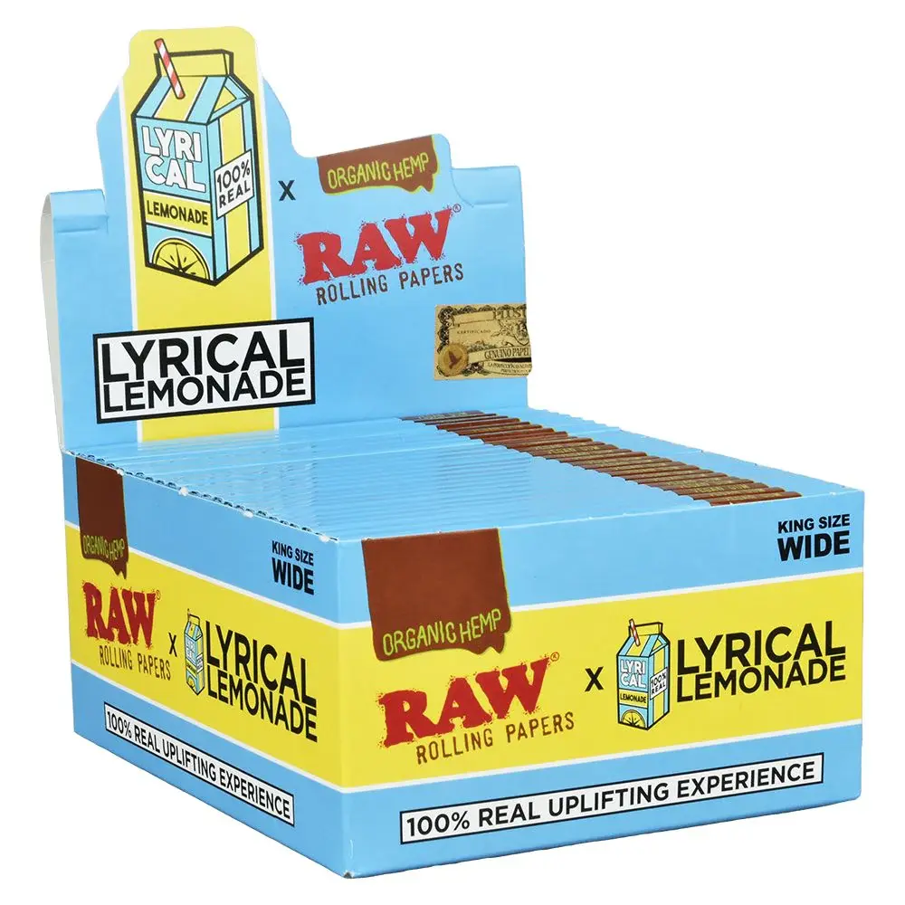 RAW x Lyrical Lemonade King Size Wide Papers (50x32pk)