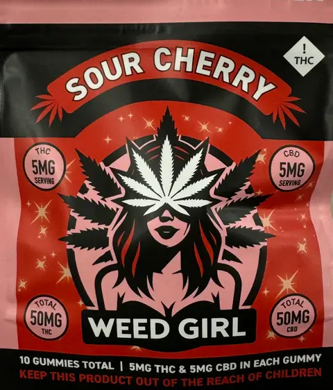 Weed Girl Gummies Sour Cherry (10x10pk)