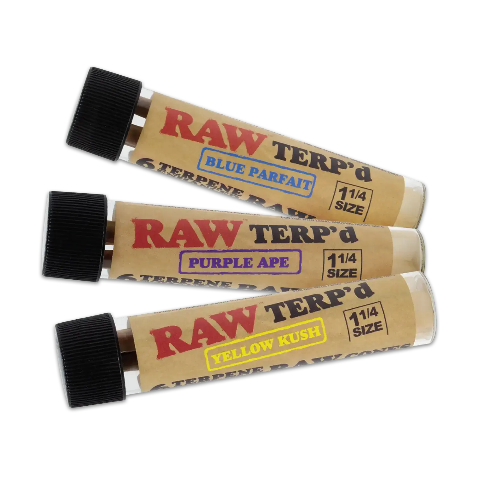 RAW Terp'd 1¼ Cones Terpene Enhanced (6ct x 12ct Display)