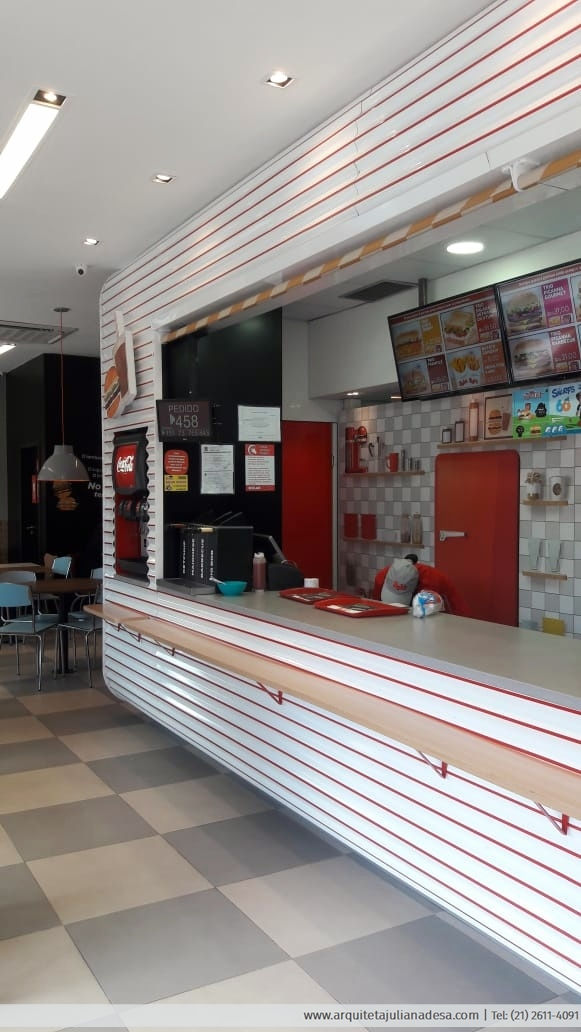 Atendimento, cores, menu board