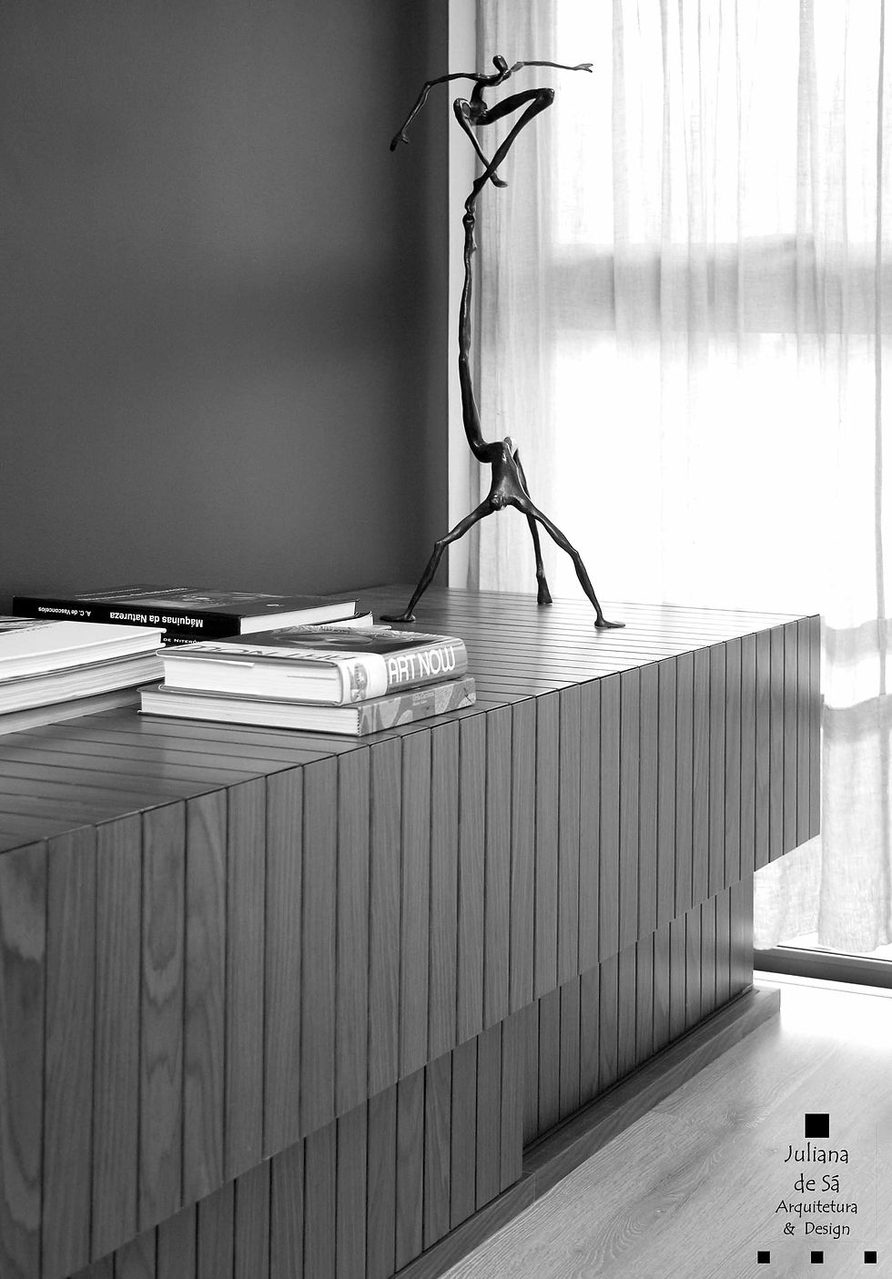 Sala-de-estar, rack-madeira, gavetas
