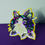 Thumbnail: Nonbinary Flag Cat Holographic Sticker Front View Three