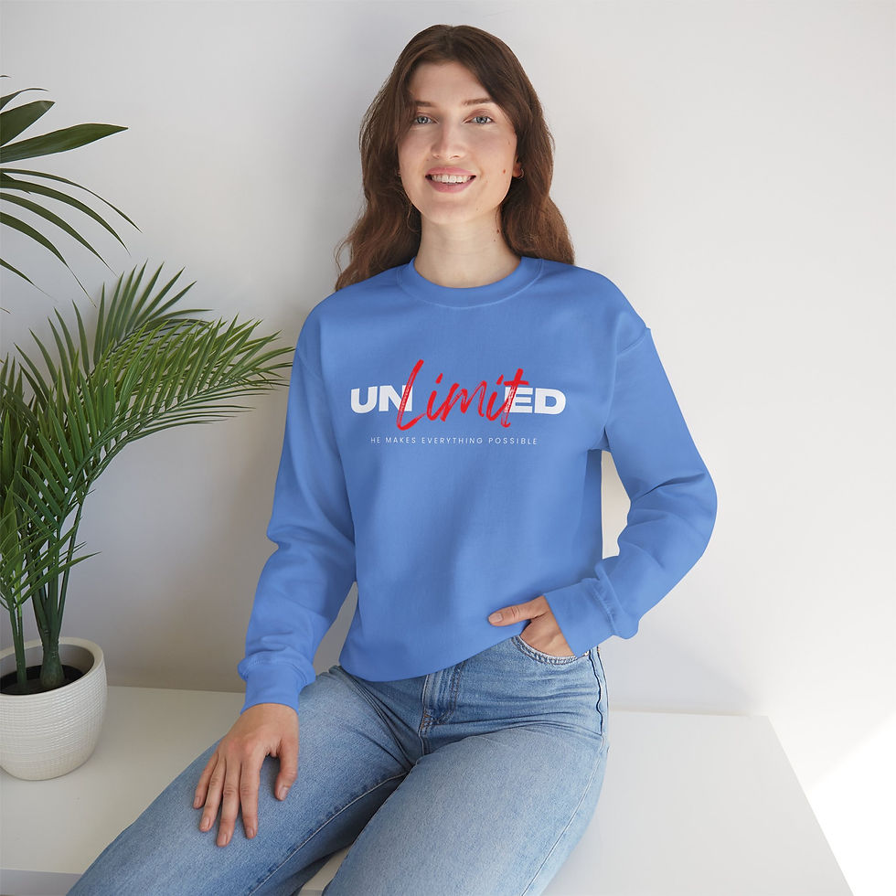 Thumbnail: Unlimited - Christian Unisex Heavy Blend™ Crewneck Sweatshirt