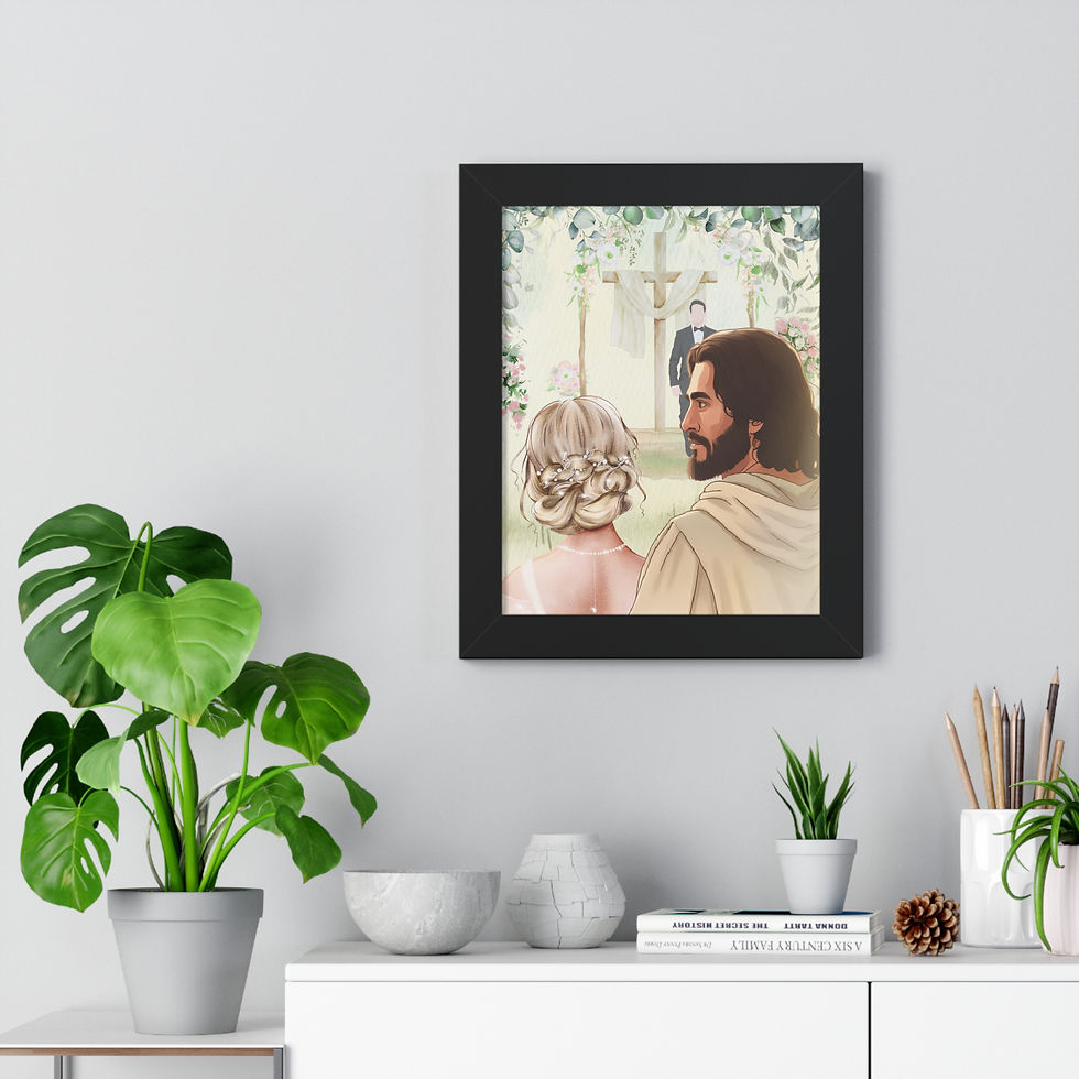 Thumbnail: Vertical Poster - Genesis 2:24 Christian Wedding Decor