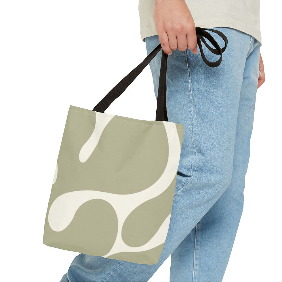 Thumbnail: Green and Sand Tote Bag (AOP)