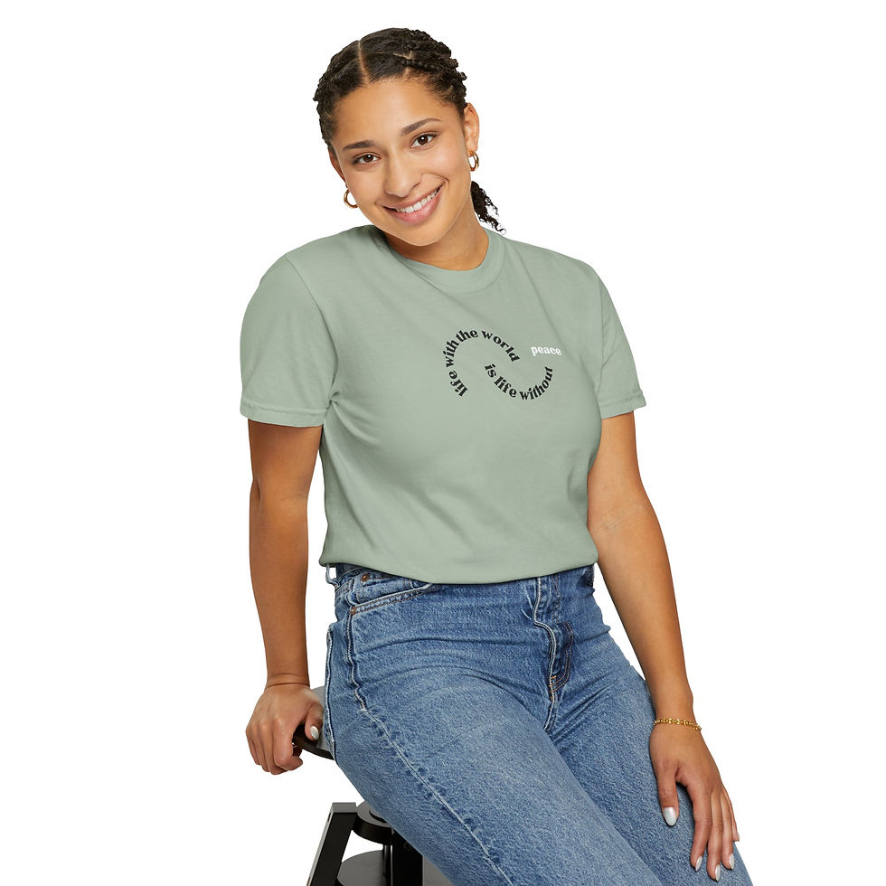 Thumbnail: Life With The World is Life Without Peace - Unisex Adult Graphic Christian Tee