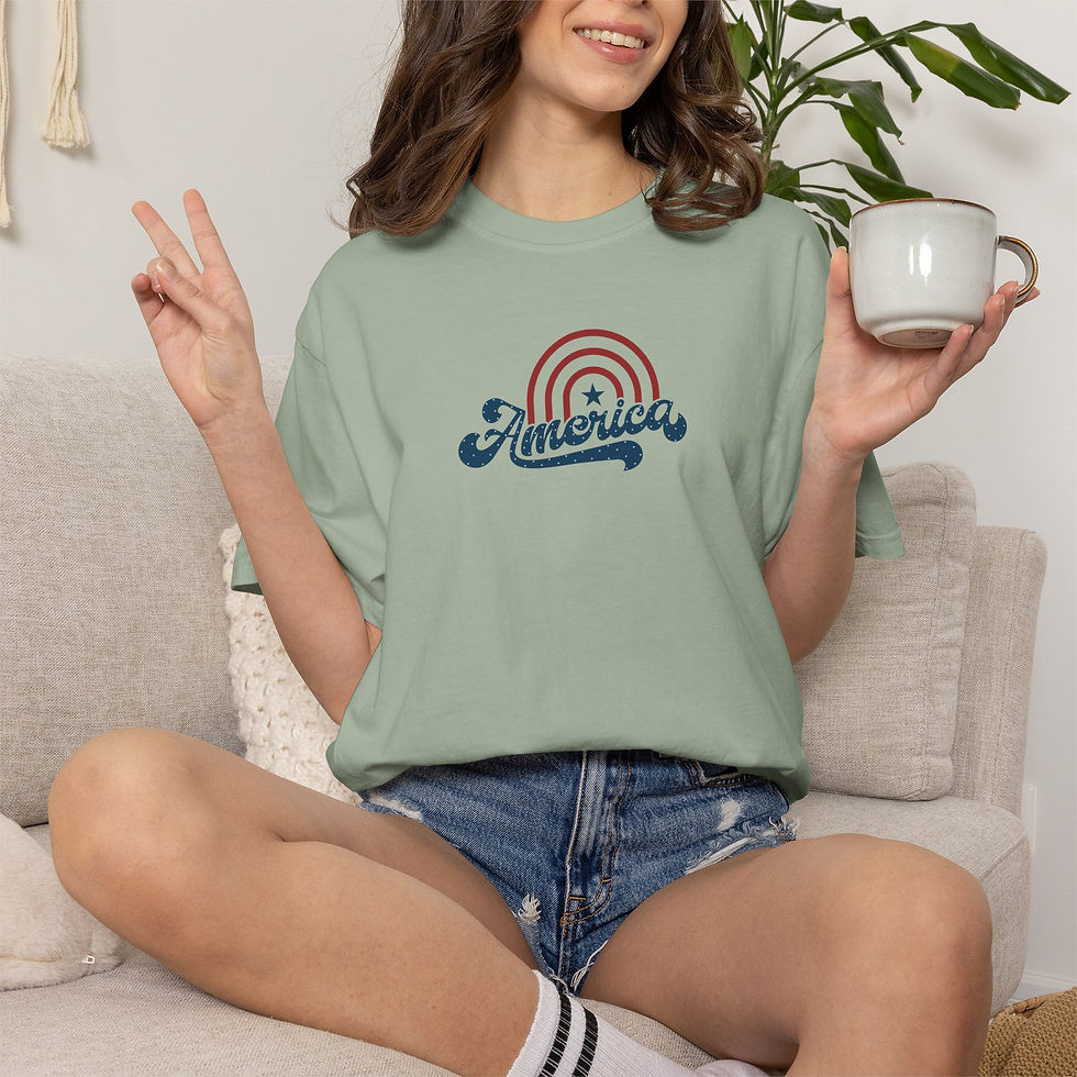 Thumbnail: America Retro Rainbow T-Shirt