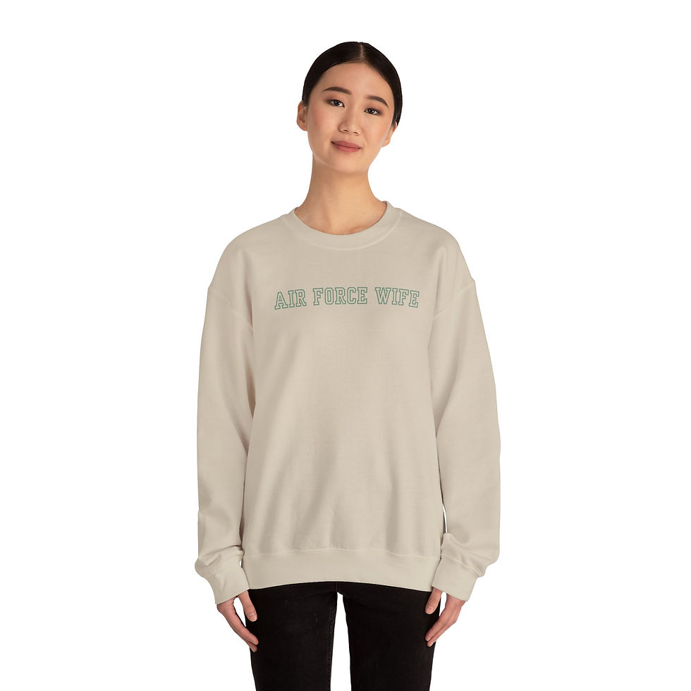 Thumbnail: Air Force Wife Sweatshirt, Cozy Crewneck, Gift for Military Spouses