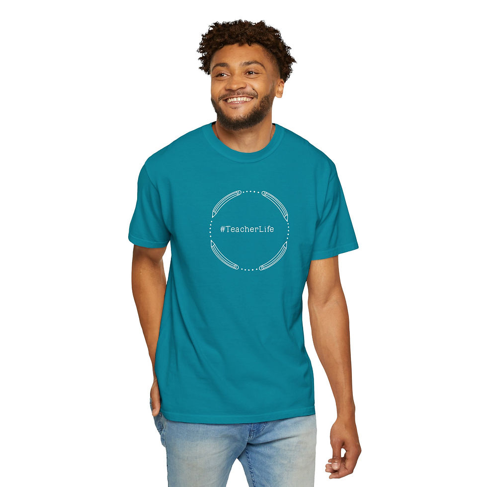 Thumbnail: #TeacherLife Unisex Garment-Dyed T-Shirt
