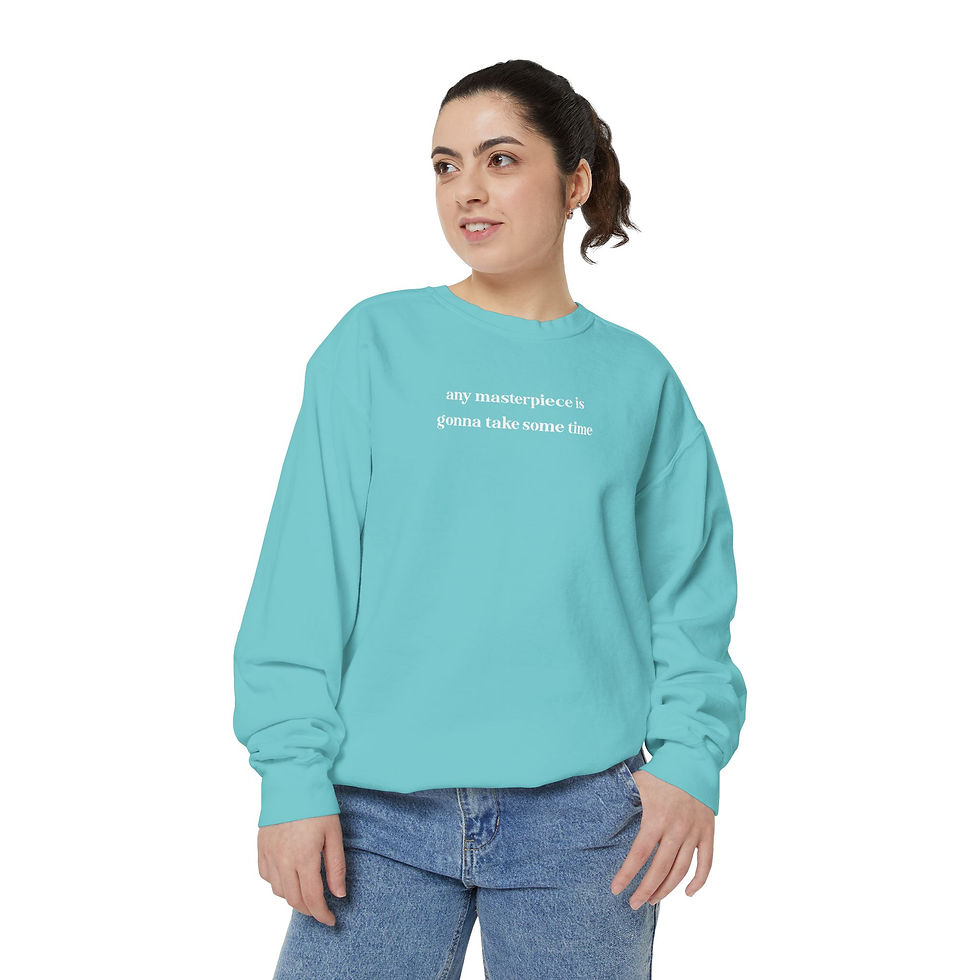 Thumbnail: Any Masterpiece Is Gonna Take Some Time Christian Unisex Tee Crewneck