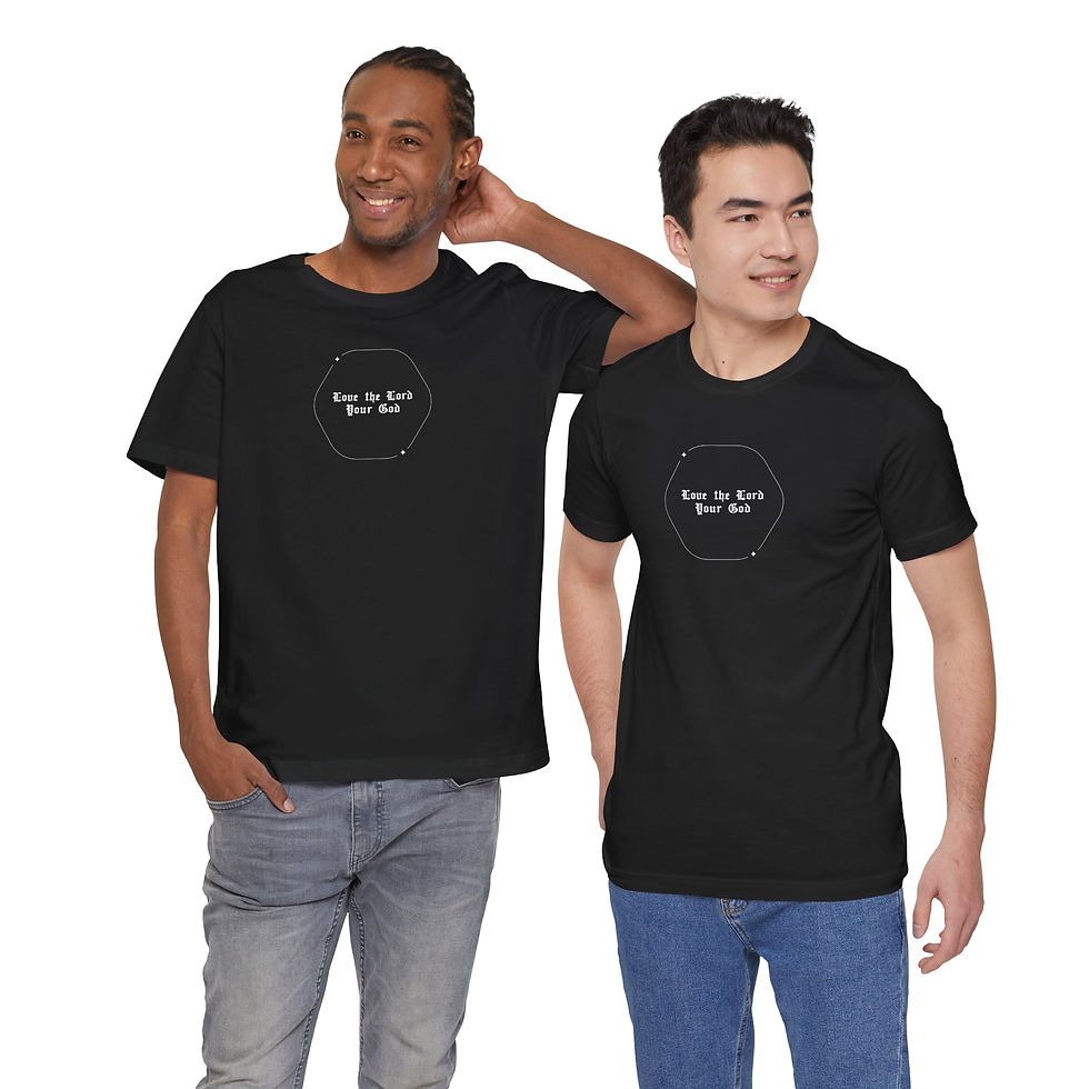 Thumbnail: Love The Lord Your God - Unisex Christian Casual Tee