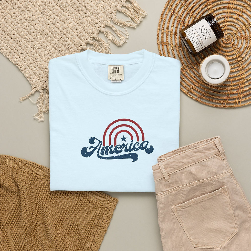Thumbnail: America Retro Rainbow T-Shirt