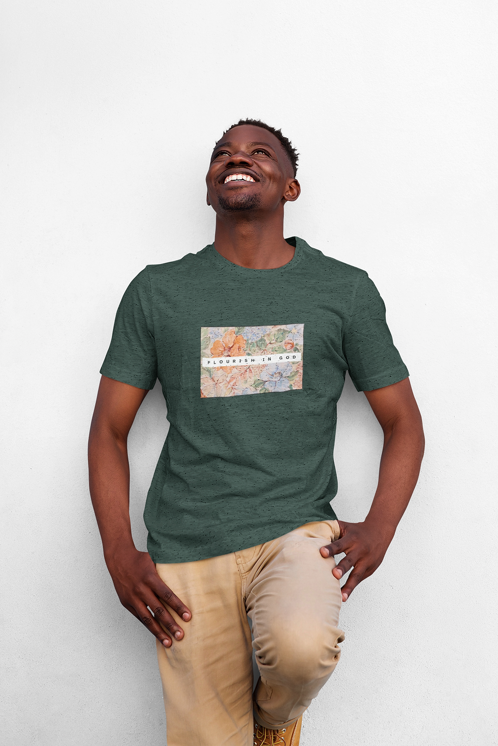Thumbnail: Flourish in God Unisex Christian Casual Tee