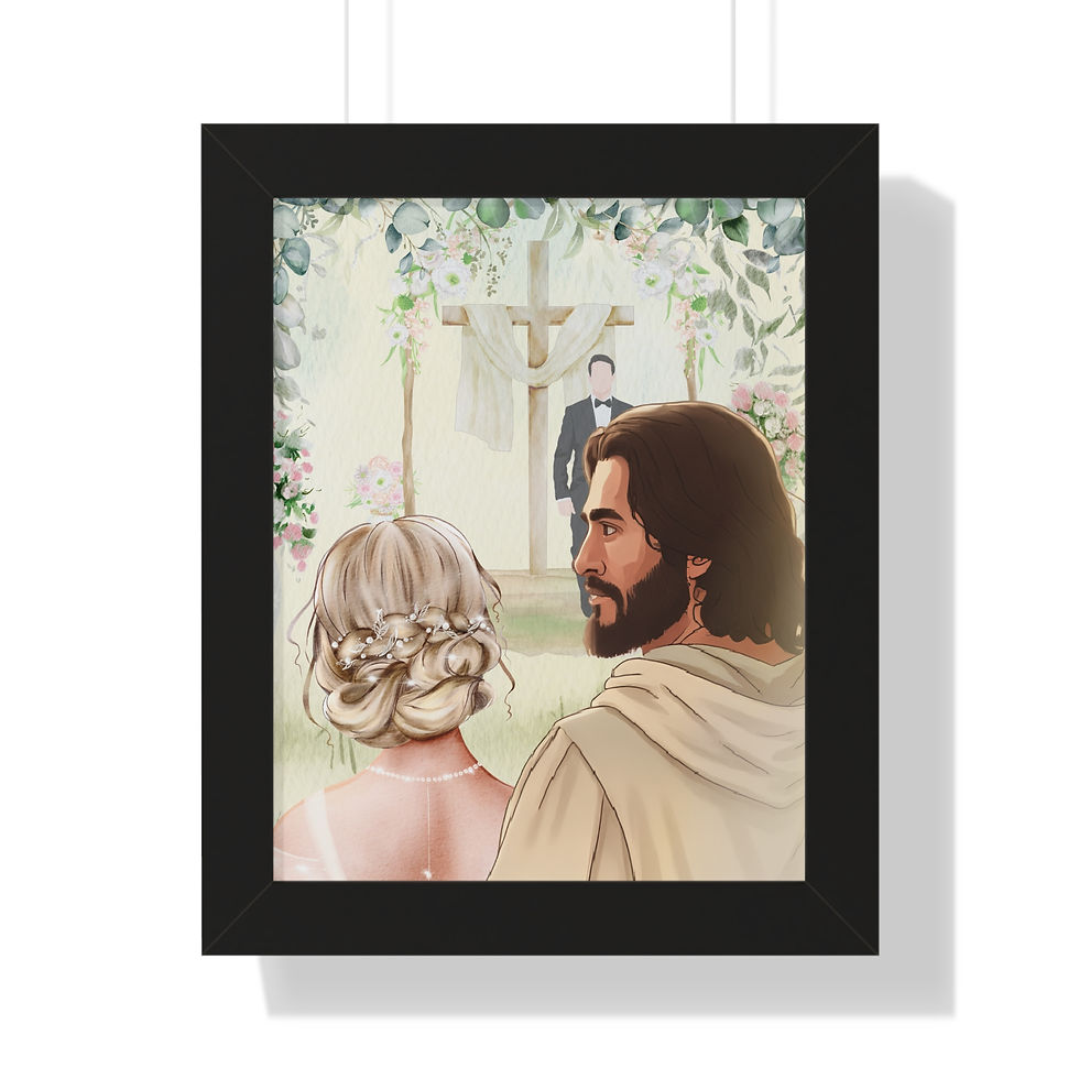 Thumbnail: Vertical Poster - Genesis 2:24 Christian Wedding Decor