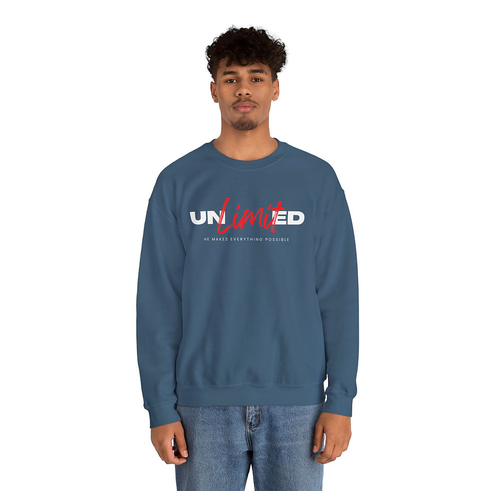 Thumbnail: Unlimited - Christian Unisex Heavy Blend™ Crewneck Sweatshirt