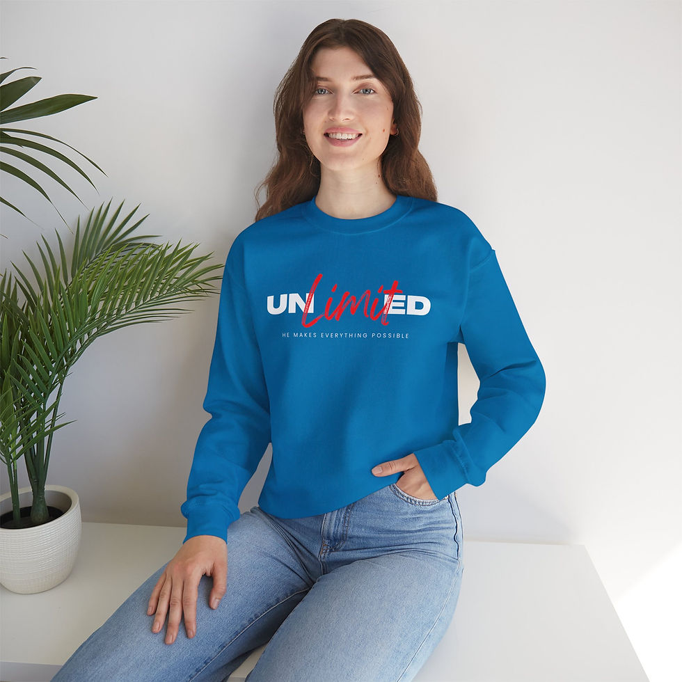 Thumbnail: Unlimited - Christian Unisex Heavy Blend™ Crewneck Sweatshirt