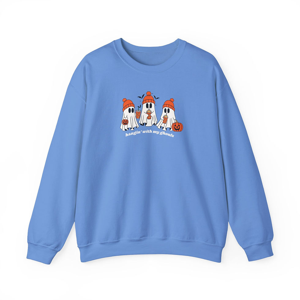 Thumbnail: Hangin' With My Ghouls - Fun Creative Halloween Sweatshirt