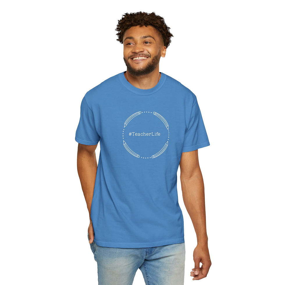 Thumbnail: #TeacherLife Unisex Garment-Dyed T-Shirt