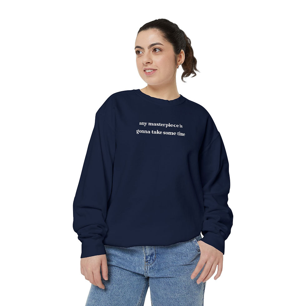 Thumbnail: Any Masterpiece Is Gonna Take Some Time Christian Unisex Tee Crewneck