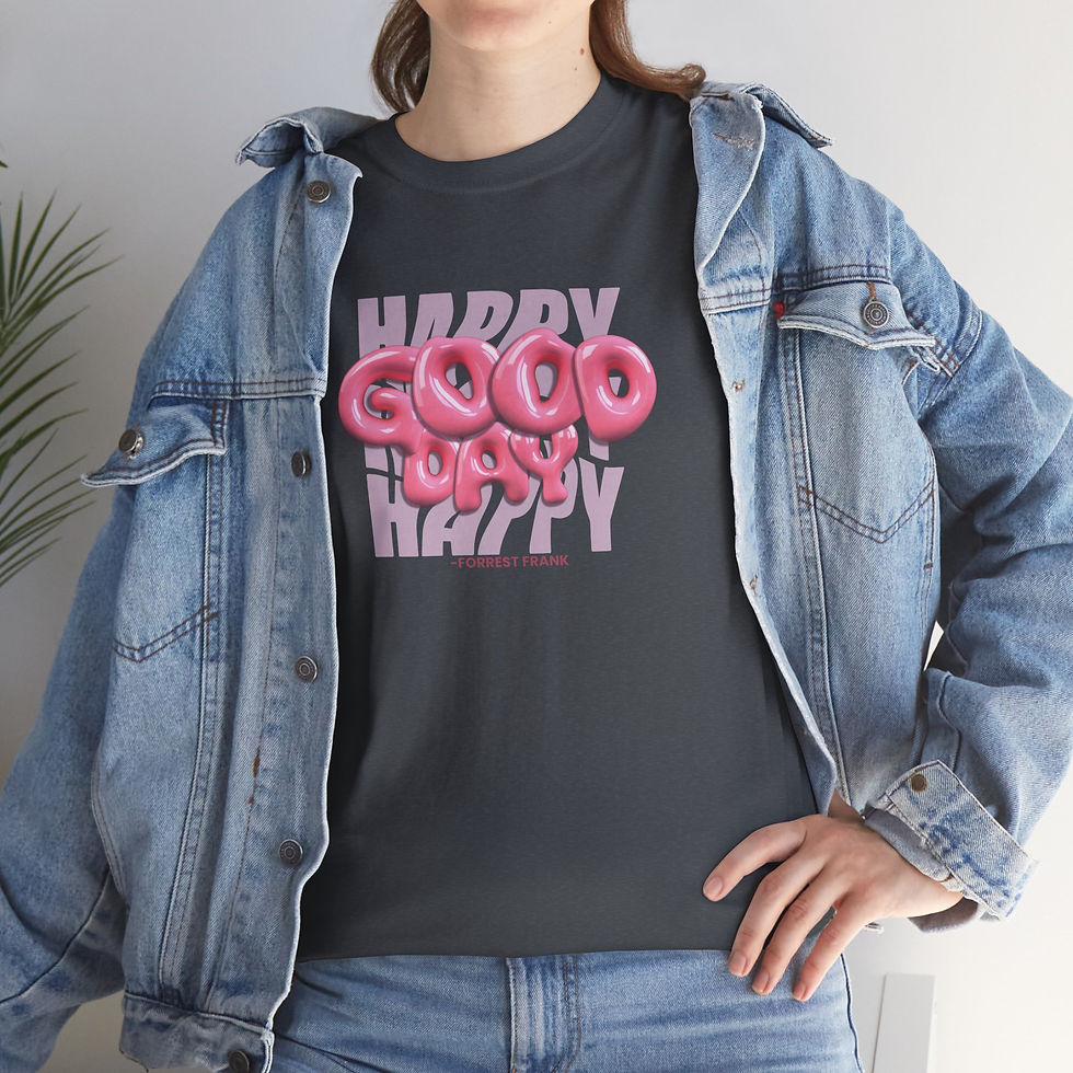 Thumbnail: Happy Good Day - Unisex Christian Heavy Cotton Tee