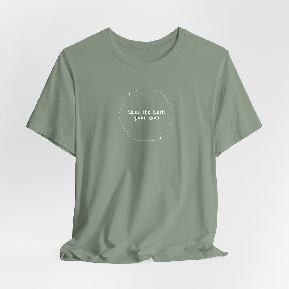 Thumbnail: Love The Lord Your God - Unisex Christian Casual Tee