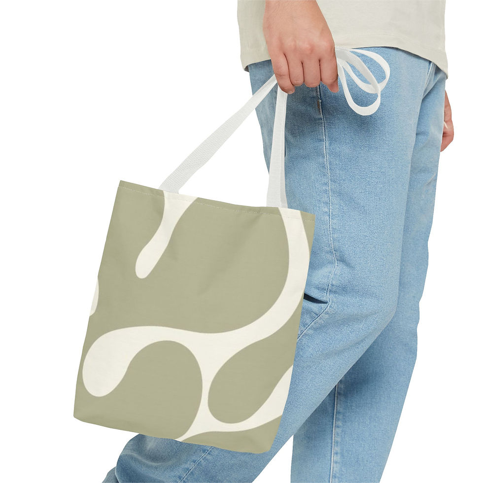 Thumbnail: Green and Sand Tote Bag (AOP)