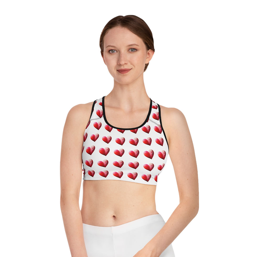 Thumbnail: Red Heart Special Bra — Valentine's Activewear