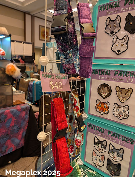 Handmade fursuit collars