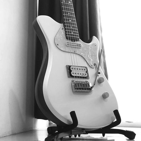 custom guitar with custom guitar pickup
