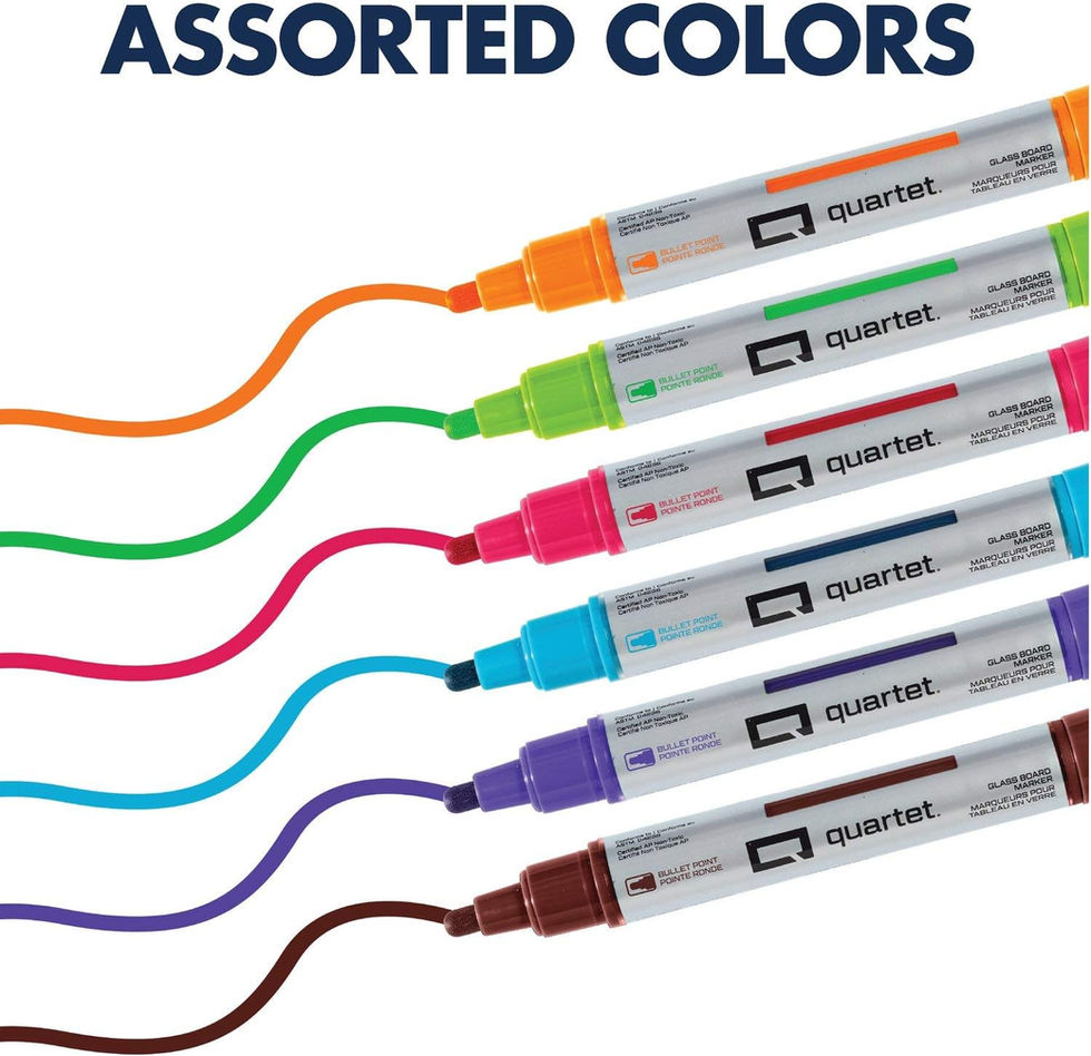 Quartet 79556 Assorted Color Dry Erase Markers Side View Packaging