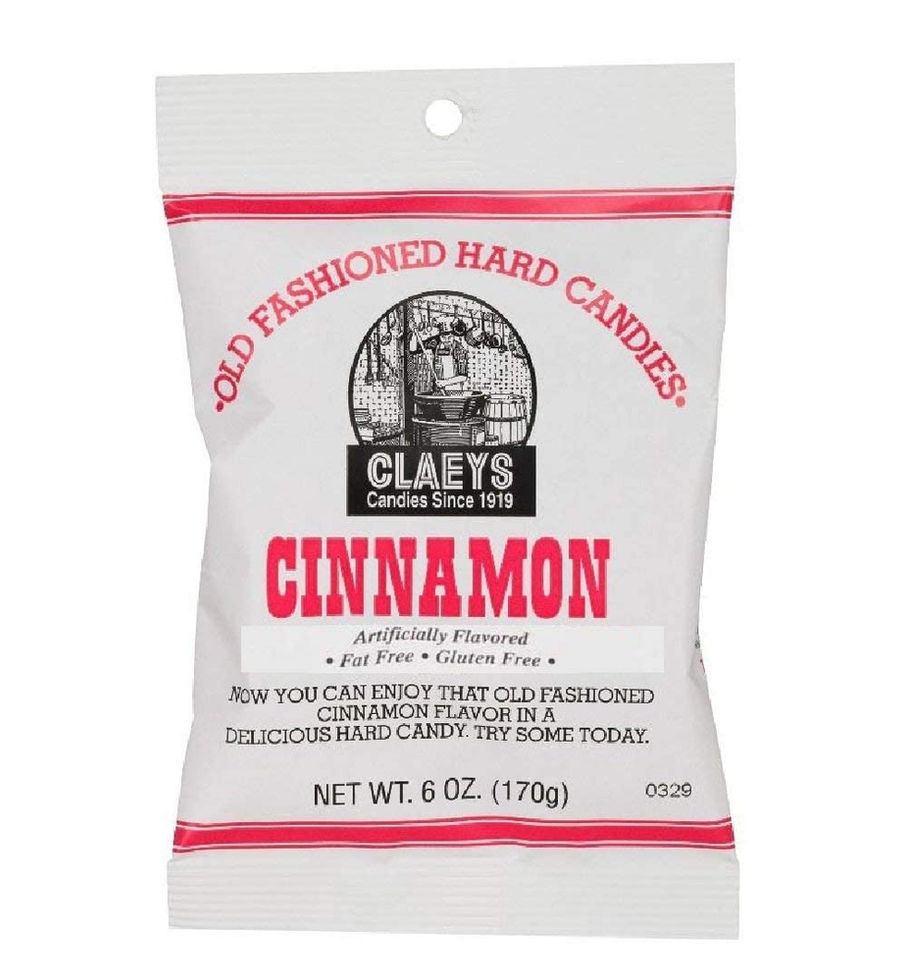 Claey's Cinnamon Hard Candy 6 Oz Pack Front View