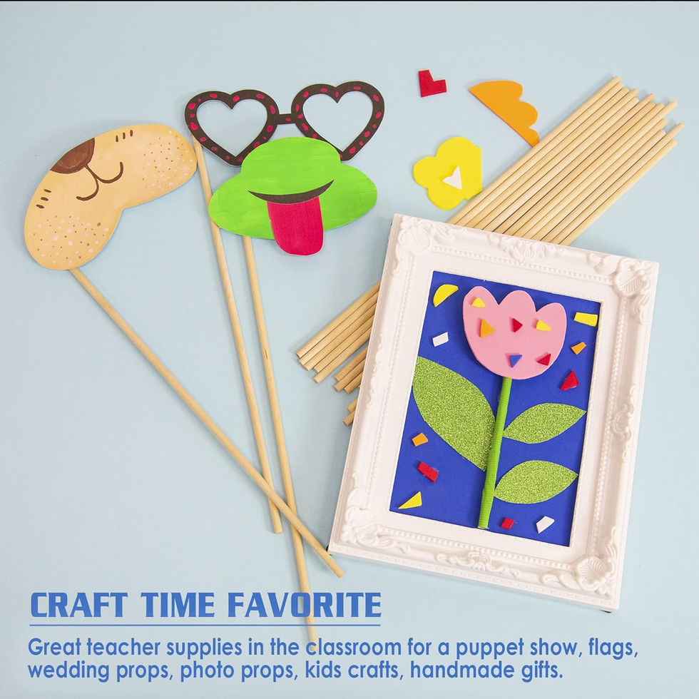 BAZIC Hardwood Dowel Rods for Crafts and Cake Support 12 Inch Length