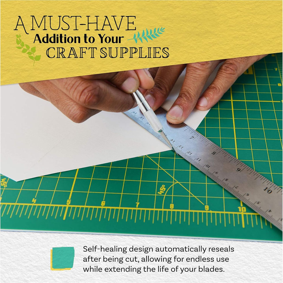 Green Fabric Cutting Mat for Sewing and Quilting, 18 x 24 Inch