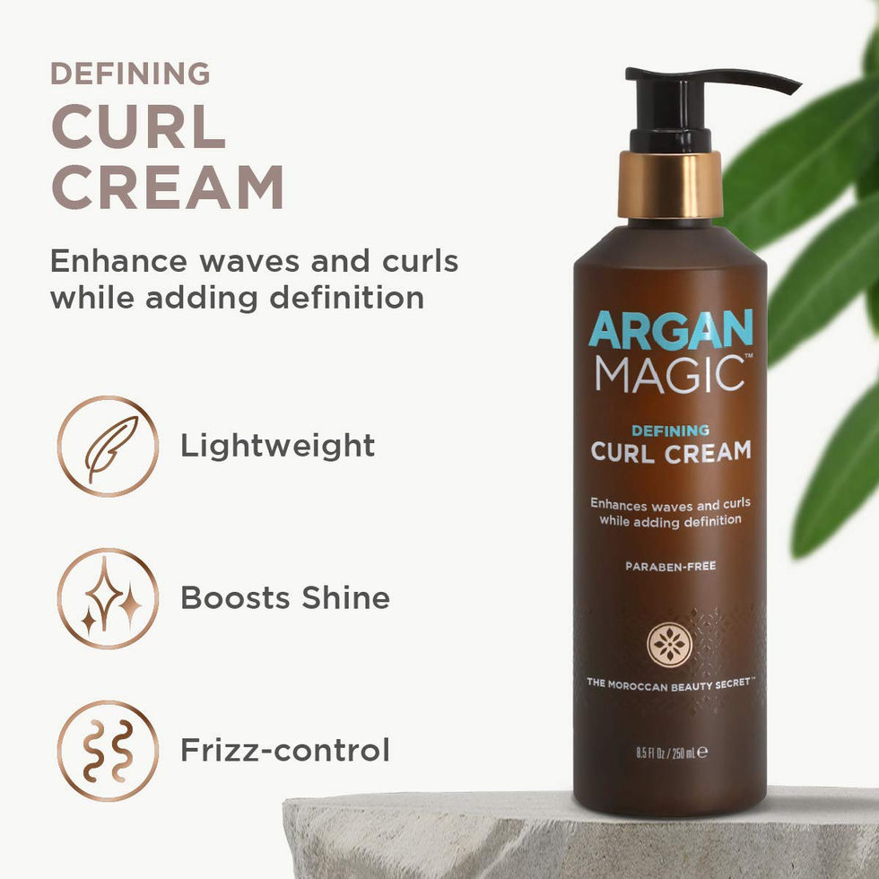 Argan Magic Hydrating Curl Cream for Wavy and Curly Hair 250 ml Back Label