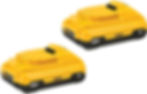 DEWALT 20V MAX 4Ah Lithium Ion Battery 2-Pack DCB240-2 Front View