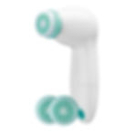 True Glow by Conair Battery Operated Facial Cleansing Brush White Front View