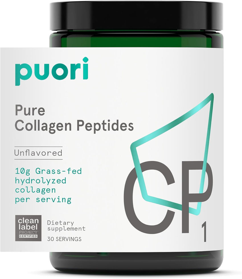 Puori Pure Collagen Peptides Powder 10.6 oz Unflavored Front View