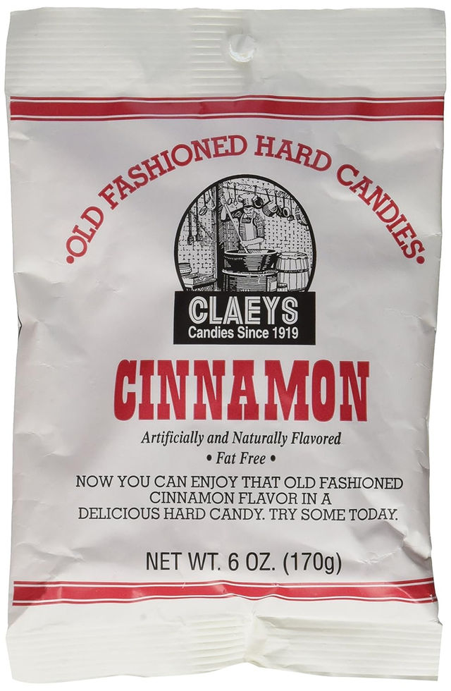 Claeys Cinnamon Old Fashioned Hard Candy 6-Pack Front View