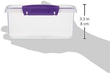 Sistema BPA-Free 1L Food Storage Set – Side Angle Stackable Design